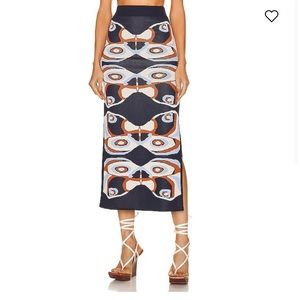 Alexis Nylah Butterfly Midi Knit Skirt